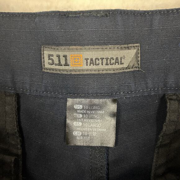 5.11 511 Tactical Womens 10 Long TDU Uniform Operator Pants Ripstop Dark Navy - Picture 7 of 10